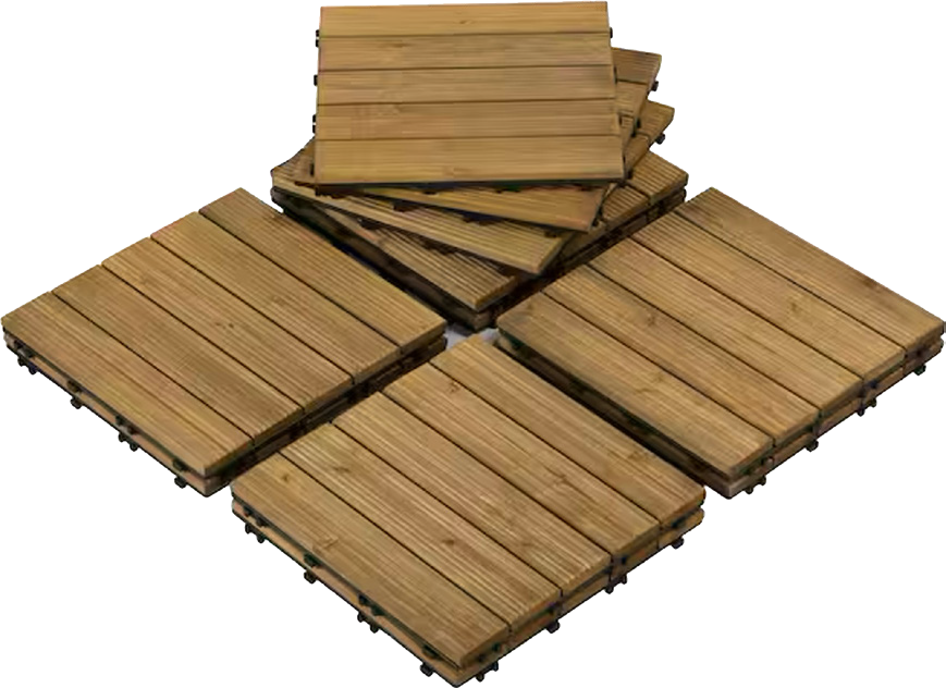 Wood Tile Deck Paver System